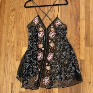 FREE PEOPLE INTIMATELY, Sheer Embroidered Babydoll